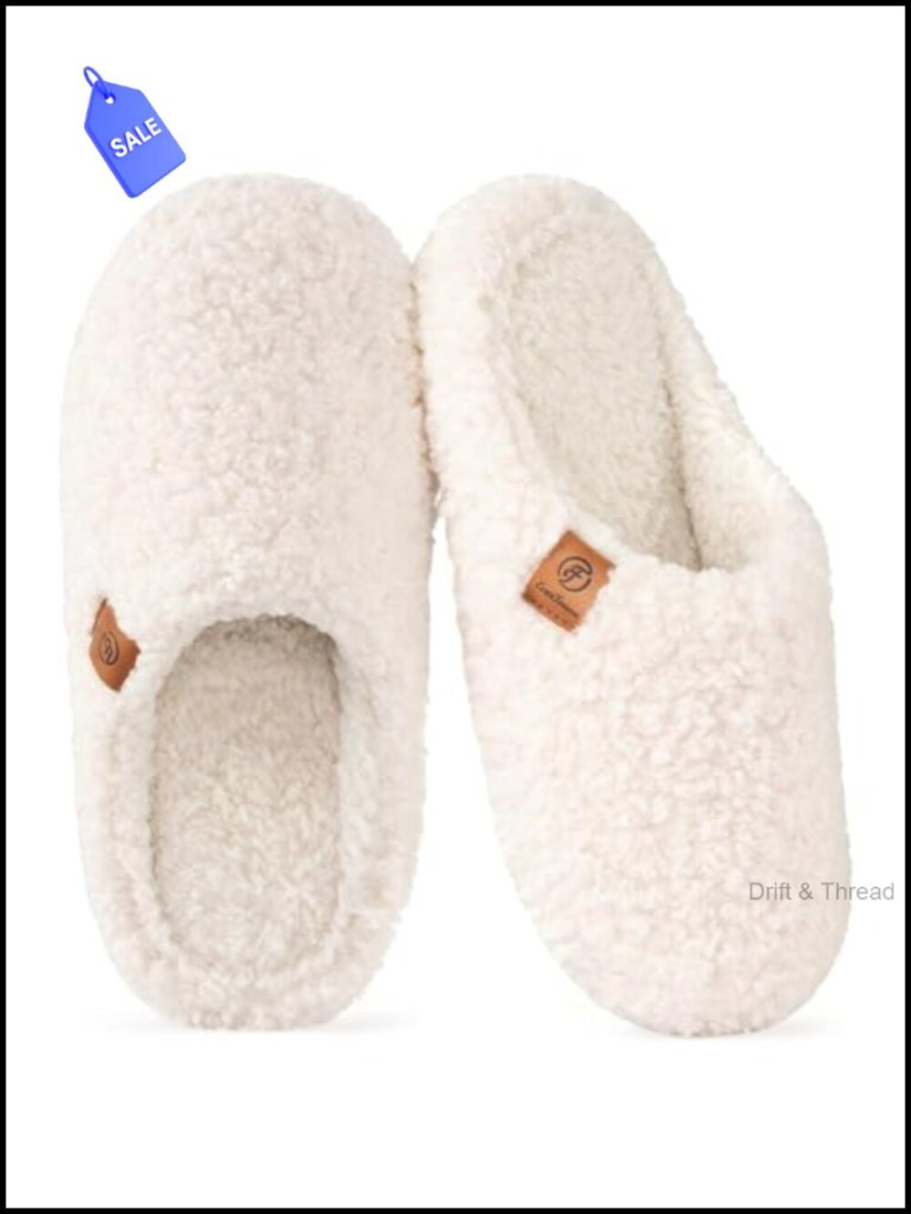 Fuzzy Mule Slippers Memory Foam Slip-On House Shoes